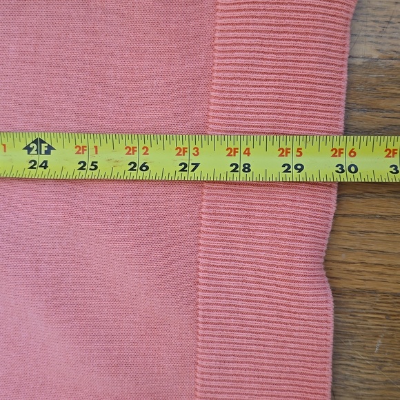 NEW DIRECTIONS WOMENS PEACH & WHITE FRONT BUTTON CARDIGAN SWEATER SIZE SMALL - Picture 14 of 16
